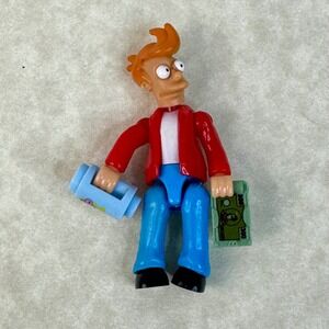 Mega Construx Futurama Fry Action Figure with Slurm and Money Toy Collectible